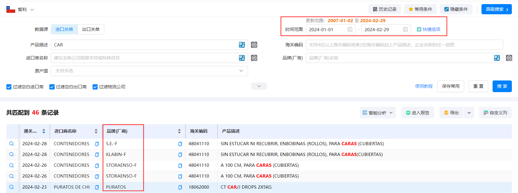 海关贸易数据,智利海关贸易数据,bbin宝盈集团官网智利海关贸易数据