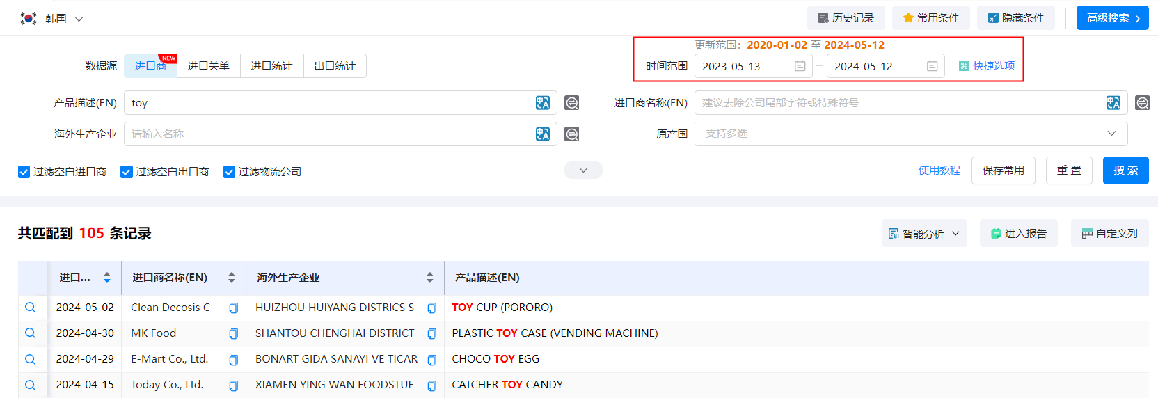 韩国外贸数据,外贸数据,bbin宝盈集团官网外贸数据