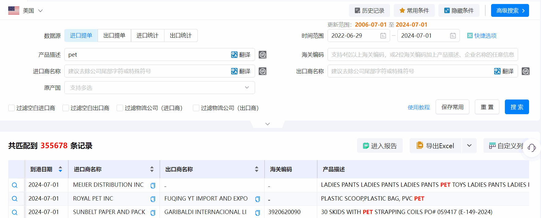美国海关数据,海关数据,bbin宝盈集团官网海关数据