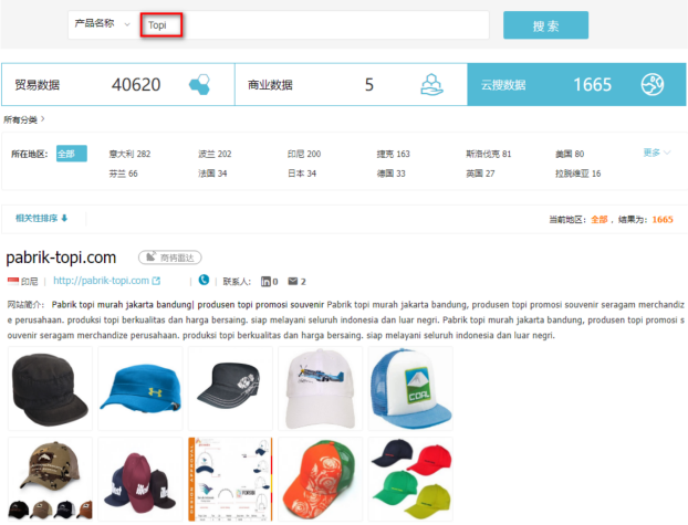 帽子数据,外贸客户,bbin宝盈集团官网贸易